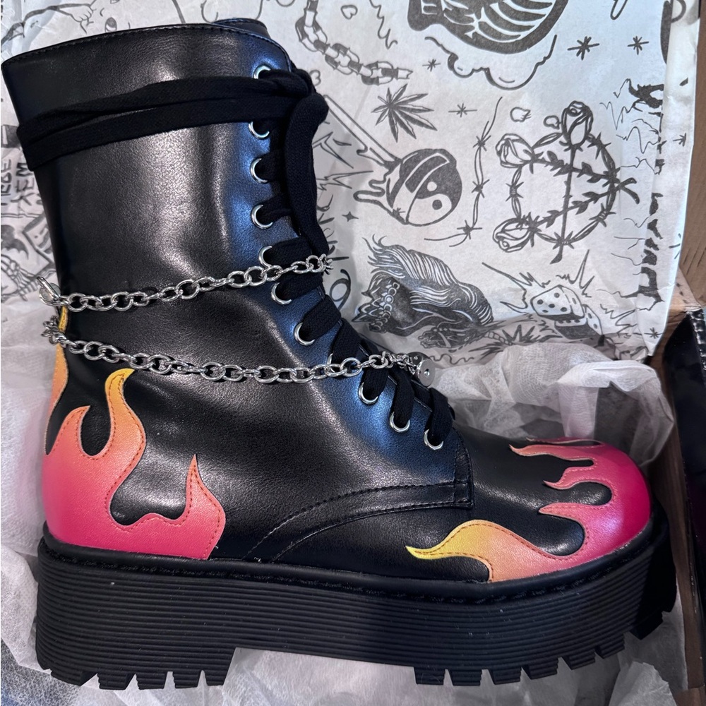 Dolls Kill Delia's flame Boots